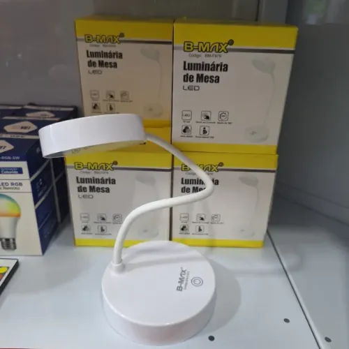 Abajur Led Luminária de Mesa Recarregável Maleável