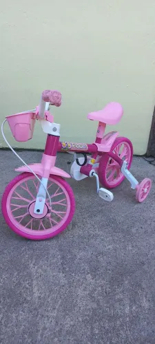 Bicicleta Infantil Rosa com Rodinhas