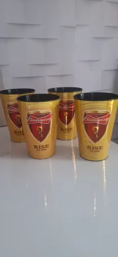 Copos colecionáveis da Budweiser da Copa do Mundo Brasil 2014