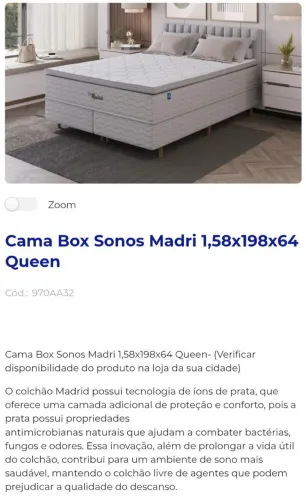 Cama box queen nova