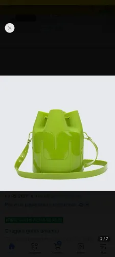 Bolsa Melissa verde original- nova