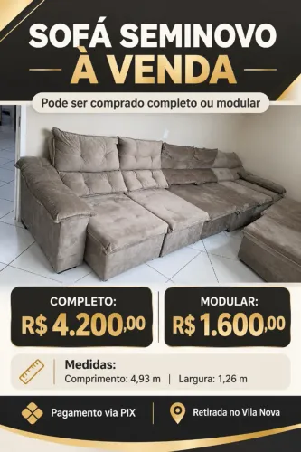 Sofá sob medida