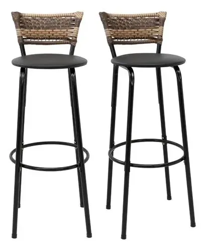 Banqueta.em junco para mesa bistrô