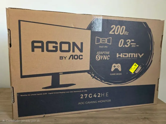 Monitor AOC AGON G42 27" 200Hz 0,3ms IPS LACRADO + 3 ANOS GARANTIA