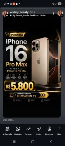 Iphone 16 pro max 
