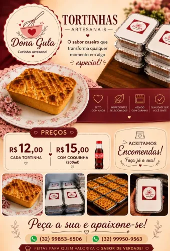 Tortinhas Artesanais de Frango