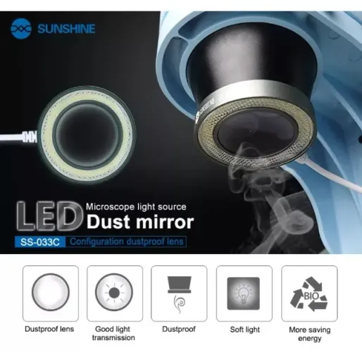 Lâmpada Led Branca Sunshine SS-033c, Trinocular (99995.9905 zap)