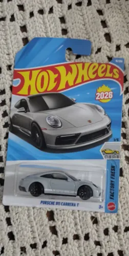 HOTWHEELS PORSCHE CARRERA 911 T CINZA 1:64