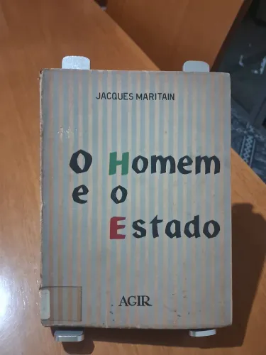 Jacques Maritain - O Homem e o Estado - usado em bom estado-folhas amareladas pelo tempo