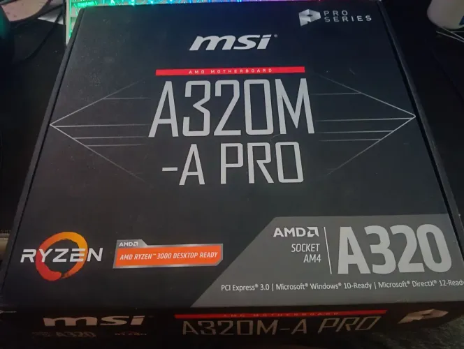 Kit Placa Mãe MSI A320M-A Pro + Processador AMD Ryzen 5 1500X (AM4)