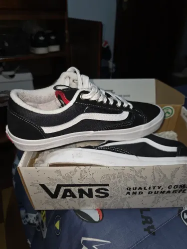 tênis skate old skool 36+ black white