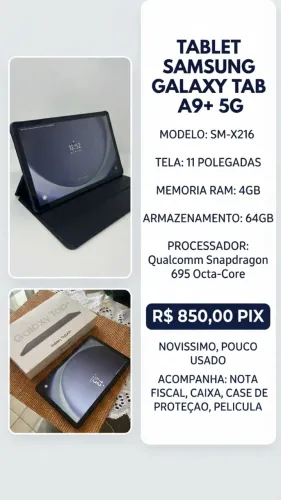 TABLET SAMSUNG GALAXY TAB A9+ 5G