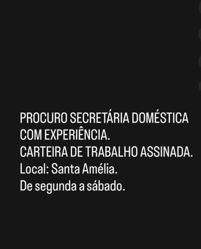 Procuro doméstica 