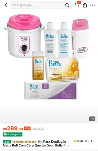 Kit pra depilação 