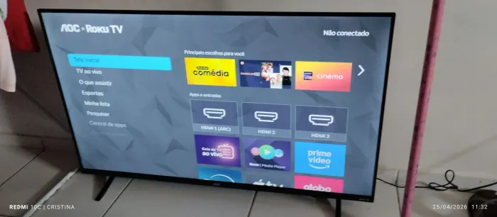 Televisão 43 polegadas AOC semi nova chama ZAP mais informações *12 ou *22