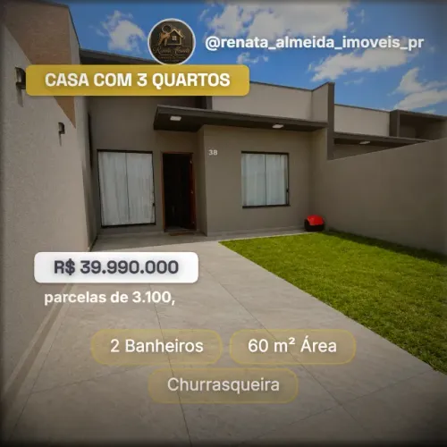 Casa com 3 quartos, bairro Veneza, Faz. Rio Grande.