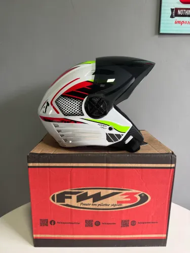 Capacete Aberto Fw3 X Open Itália ? viseira Fume 