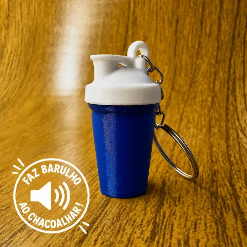 Chaveiro Mini Coqueteleira (Mini Shake) | Faz Barulho ao chacoalhar 