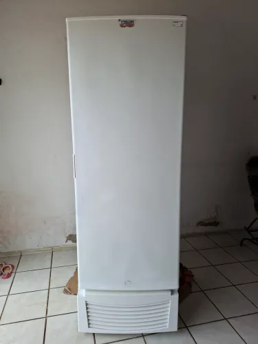 Freezer vertical fricom 569 lts toda original dupla função refrigerador e congelamento