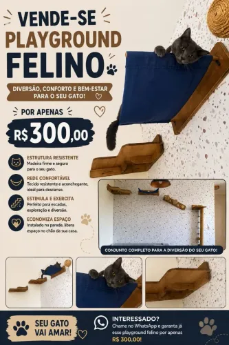 Parquinho para gatos 