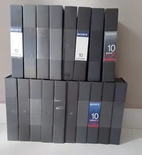 Fitas Betacam SP Usadas - Kit Completo 18 unid
