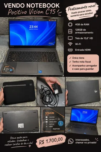 Vendo notebook 