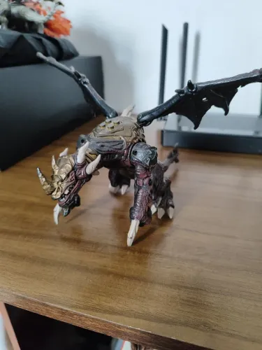 Dragão mega bloks rutilus metal ages