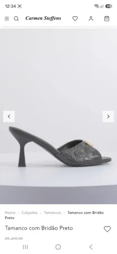 Tamanco carmen steffens original,usado poucas vezes