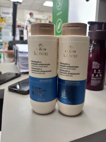 Kit shampoo e condicionador lumina natura