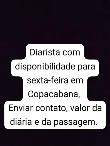 Diarista Copacabana
