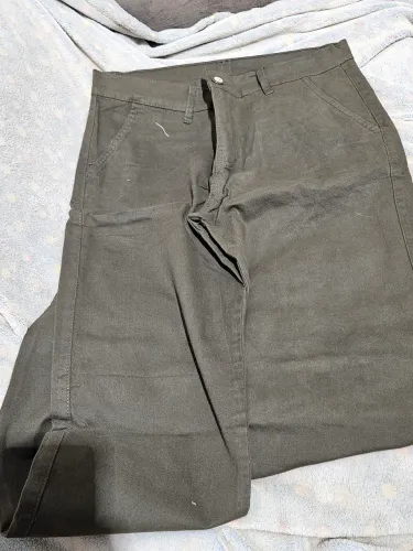 Calça Masculina Gangster Sarja Relaxed Verde