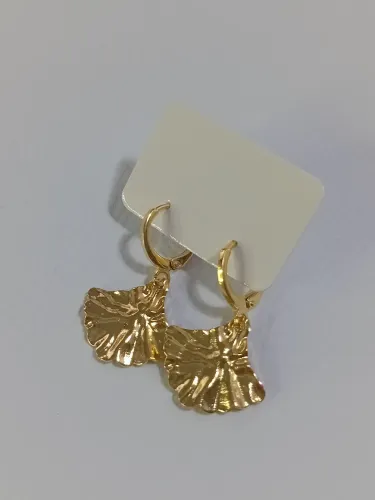 Argola Dourada Leque