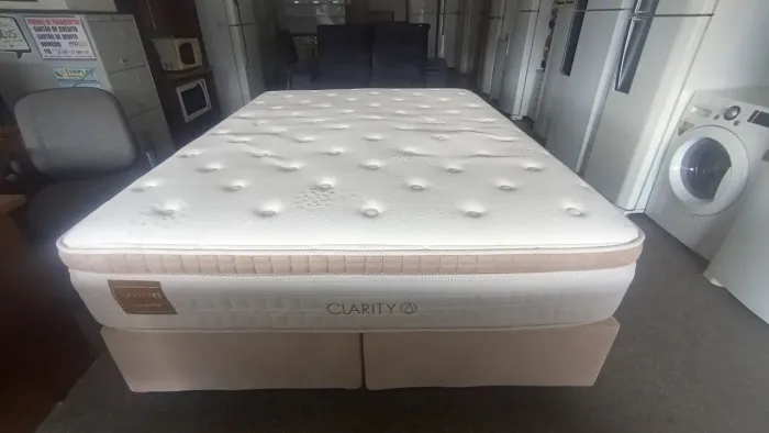 Cama box Queen size americanflex molas ensacandas 