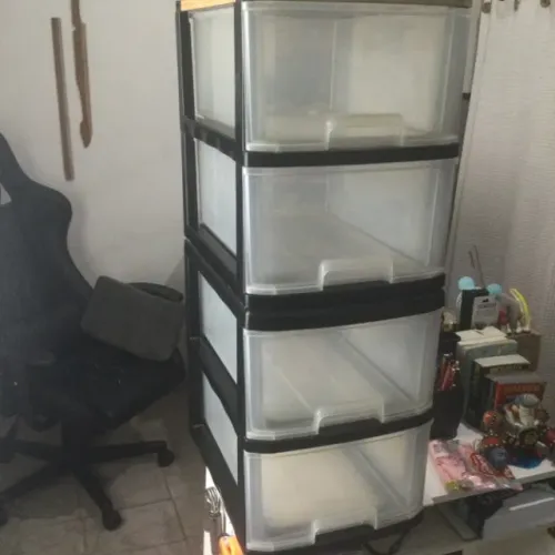 Gaveteiro organizador grande com 4 gavetas ,87 cm altura 