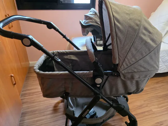 Carrinho com bebê conforto Cosco Kids, Travel System Poppy Duo,