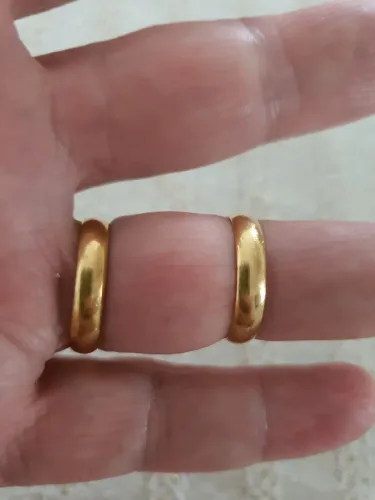PAR DE ALIANÇAS OURO 18K