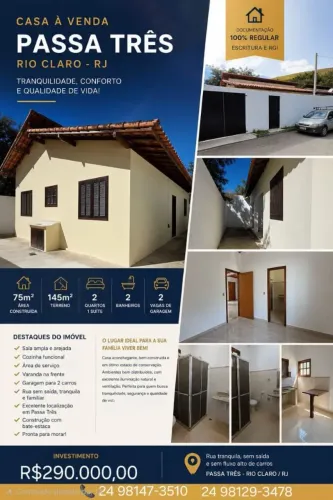 Casa à venda em Passa Três RJ