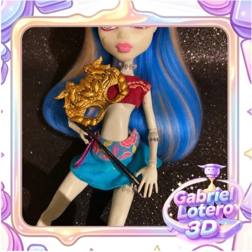 Máscara para a boneca Ever After High Cupido Thronecoming - impressão 3D