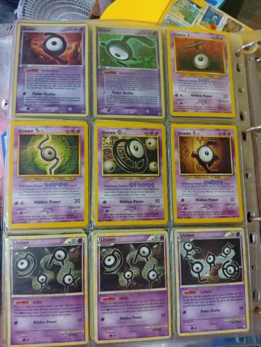 Cartas pokémon Unown