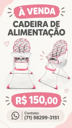Cadeira de alimentação de bebê