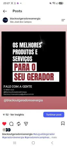 Manutenção e Serviços e Peças para Gerador de Energia 