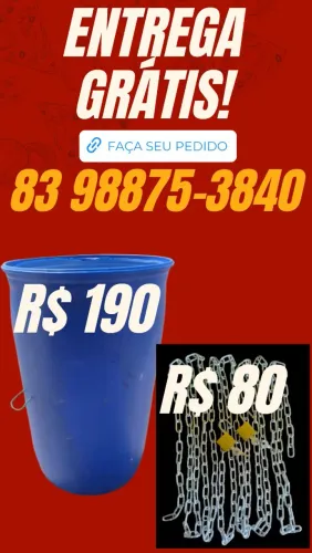 Lixeira grande 200 litros entrega grátis 