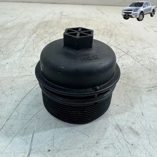 Copo Tampa Filtro De Óleo Motor Chevrolet S10 2.8 2013 2016 Preto