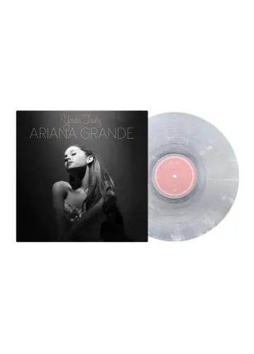 NOVO: ARIANA GRANDE - VINIL LP YOURS TRULY (CLEAR & WHITE SWIRL) LACRADO IMPORTADO
