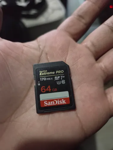 Cartão Sandisk extreme pro 64gb SDXC (vendo ou troco por pequeno)