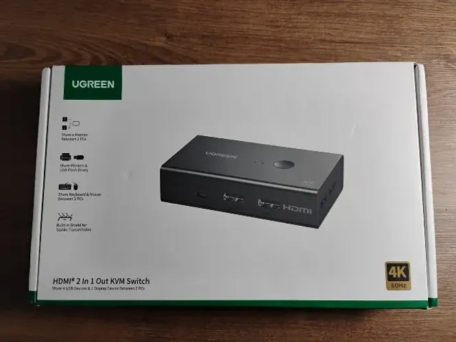 Ugreen KVM HDMI Switch Box 2 In 1 Out