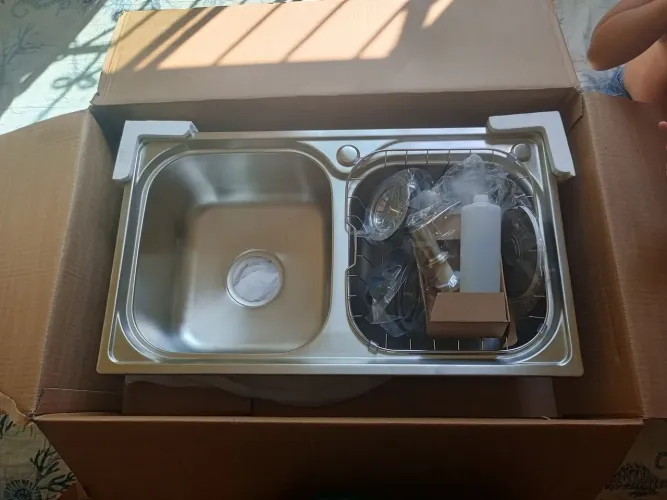 Cuba pia inox gourmet com acessórios
