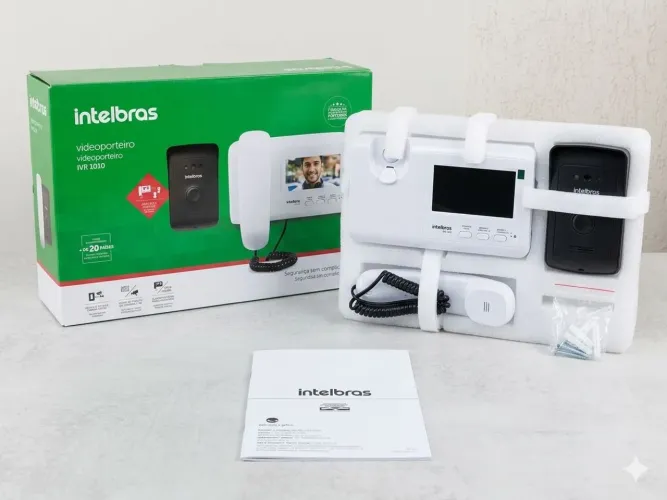 Vídeo Porteiro Intelbras IVR 1010 Completo com Tela LCD