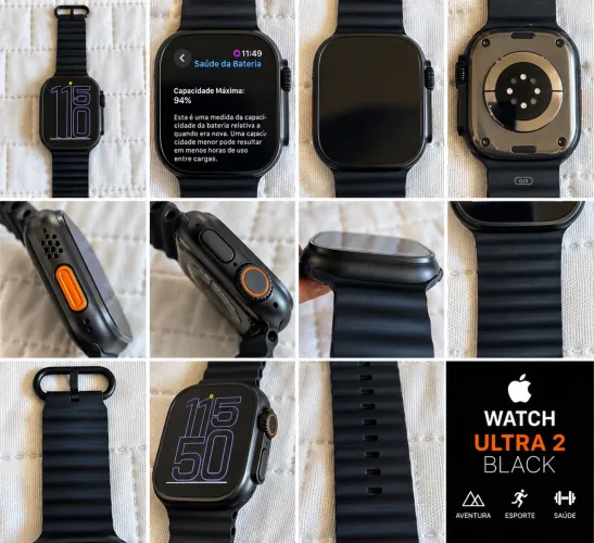APPLE WATCH ULTRA 2 BLACK 49MM | 94% BATERIA | R$ 3.299