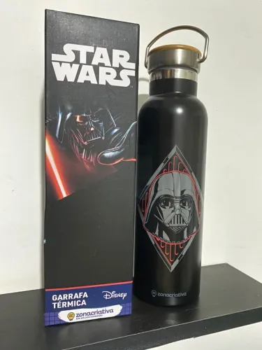 Garrafa térmica Darth Vader (Disney) 600ml - mantém bebida gelada por até 24hs